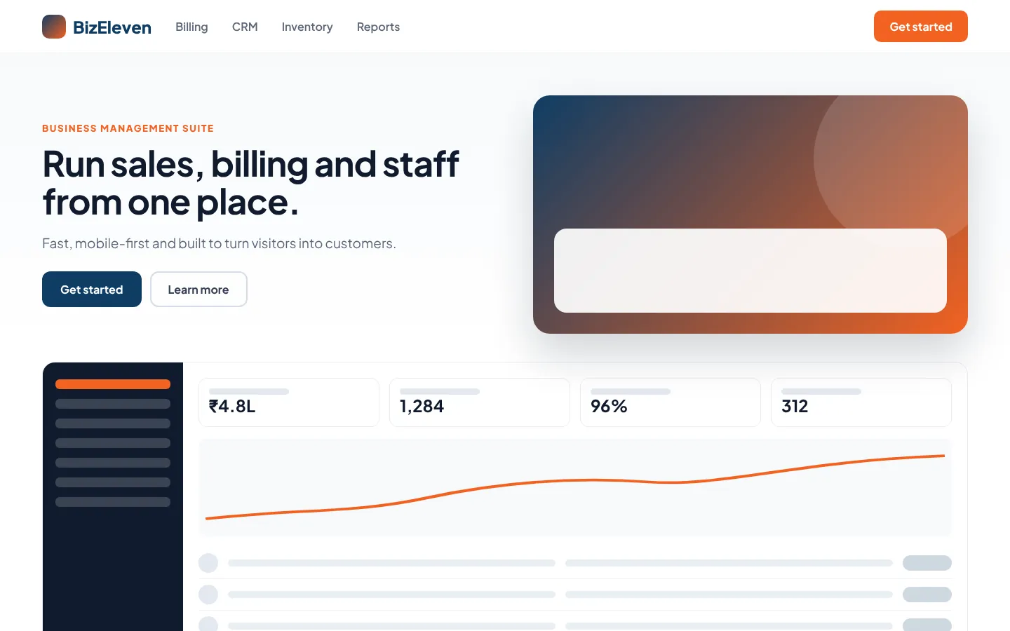 BizEleven website screenshot